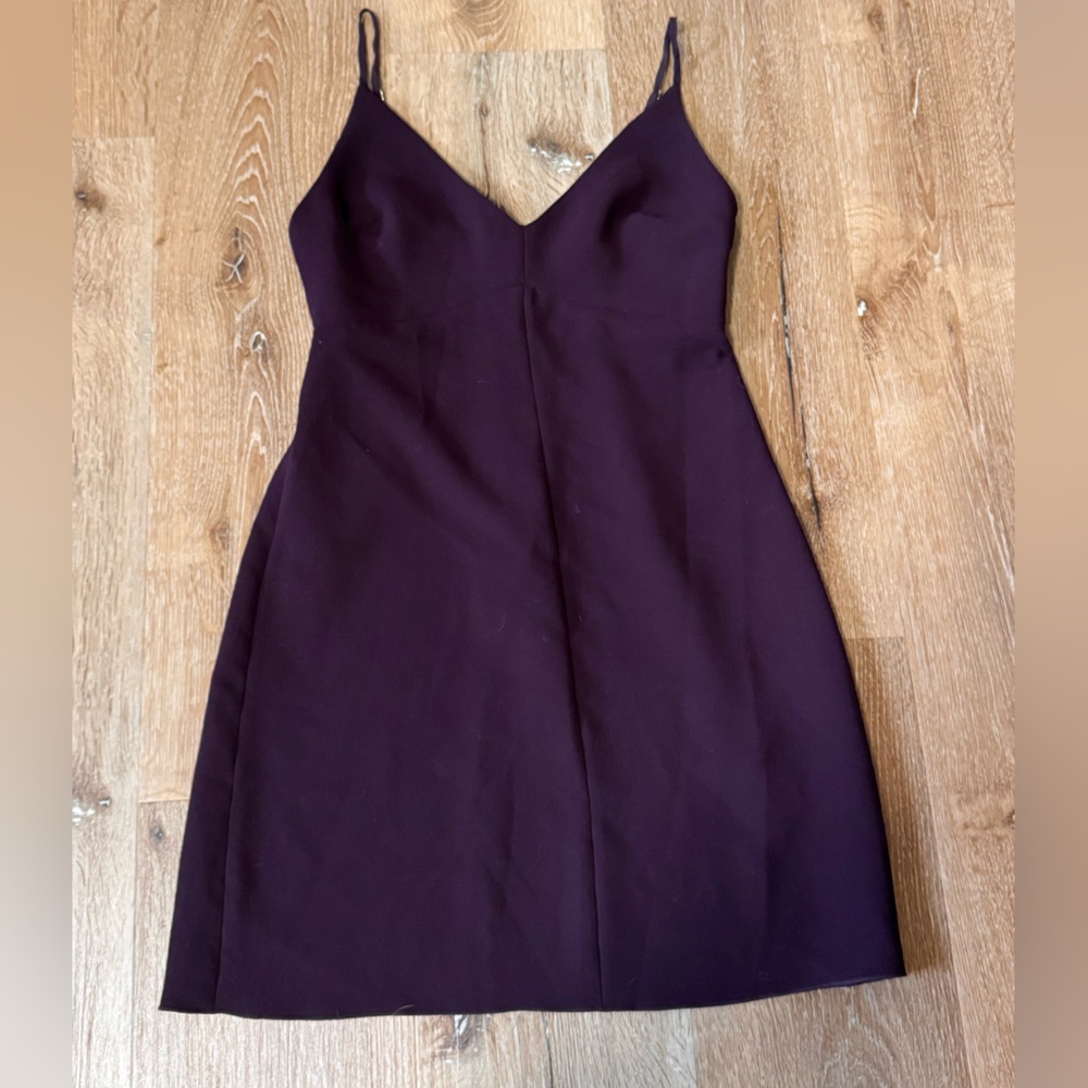 Wilfred Plum A-Line Skirt with‎ Subtle Pointed Hem Size 0